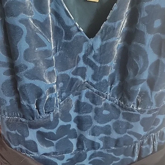 Anthropologie Moulinette Soeurs Lacy Velvet Silk Dress - Picture 5 of 7